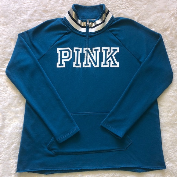 PINK Victoria's Secret Sweaters - Victoria’s Secret PINK Quarter Zip Pullover